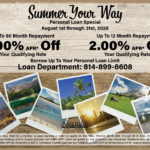 Personal Loan Special August 2026 - Up to 2.00% APR off based on term.